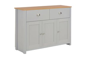 vidaXL Dressoir Grijs 112x35x81 cm - 55% Korting