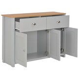 vidaXL Dressoir 112x35x81 cm grijs