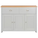 vidaXL Dressoir 112x35x81 cm grijs