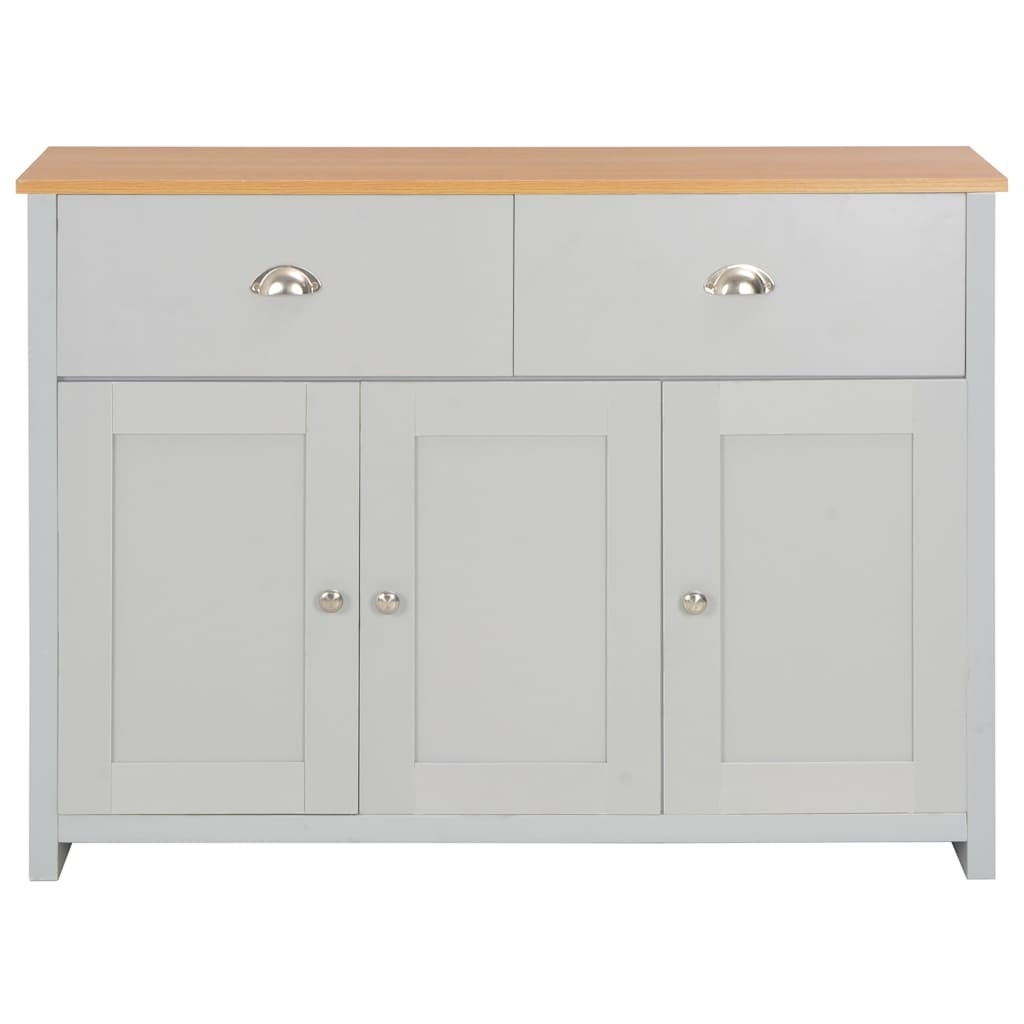 vidaXL Dressoir 112x35x81 cm grijs