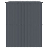 vidaXL Hondenhok met dak 214x153x181 cm gegalvaniseerd staal antraciet