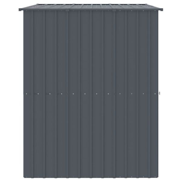 vidaXL Hondenhok met dak 214x153x181 cm gegalvaniseerd staal antraciet