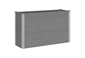 Verhoogde Plantenbak HKC Grijs 150x50x91 cm - 55% Korting