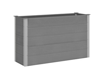 vidaXL Plantenbak verhoogd 150x50x91 cm HKC grijs