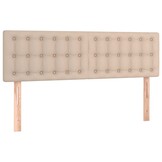 vidaXL Hoofdborden 2 st 72x5x78/88 cm kunstleer cappuccinokleurig