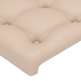 vidaXL Hoofdborden 2 st 72x5x78/88 cm kunstleer cappuccinokleurig