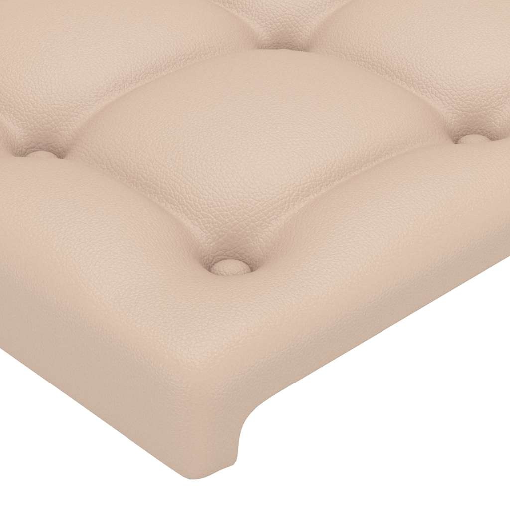 vidaXL Hoofdborden 2 st 72x5x78/88 cm kunstleer cappuccinokleurig