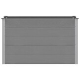 vidaXL Plantenbak verhoogd 150x50x91 cm HKC grijs