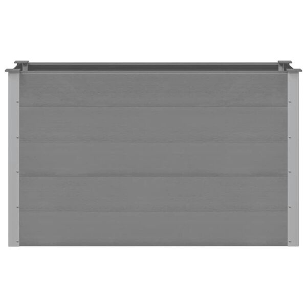 vidaXL Plantenbak verhoogd 150x50x91 cm HKC grijs