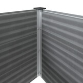 vidaXL Plantenbak verhoogd 150x50x91 cm HKC grijs