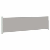 vidaXL Tuinscherm uittrekbaar 140x514 cm grijs