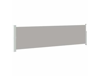 vidaXL Tuinscherm uittrekbaar 140x514 cm grijs