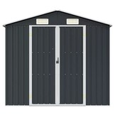 vidaXL Tuinschuur 205x129x183 cm gegalvaniseerd staal antraciet