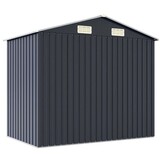 vidaXL Tuinschuur 205x129x183 cm gegalvaniseerd staal antraciet