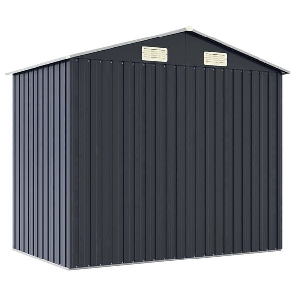 vidaXL Tuinschuur 205x129x183 cm gegalvaniseerd staal antraciet