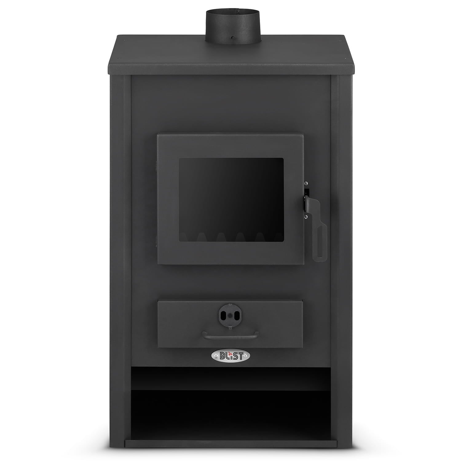 CV houtkachel met watermantel - 15kW - antraciet
