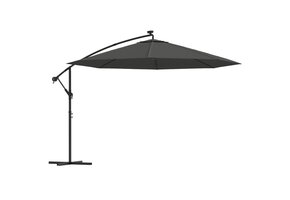 Zweefparasol Antraciet met LED - 350cm (69% Korting!)