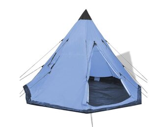 vidaXL Tent 4-persoons blauw