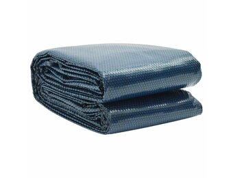 vidaXL Zwembadfolie solar drijvend 549x274 cm PE zwart en blauw
