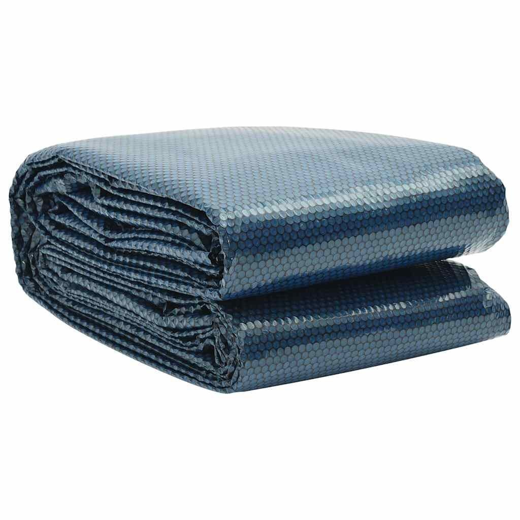 vidaXL Zwembadfolie solar drijvend 549x274 cm PE zwart en blauw