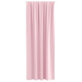 vidaXL Zwart-out Gordijnen met Ringen 2 st Babyroze 245 x 140 cm