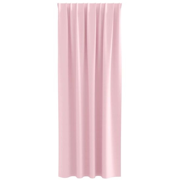 vidaXL Zwart-out Gordijnen met Ringen 2 st Babyroze 245 x 140 cm
