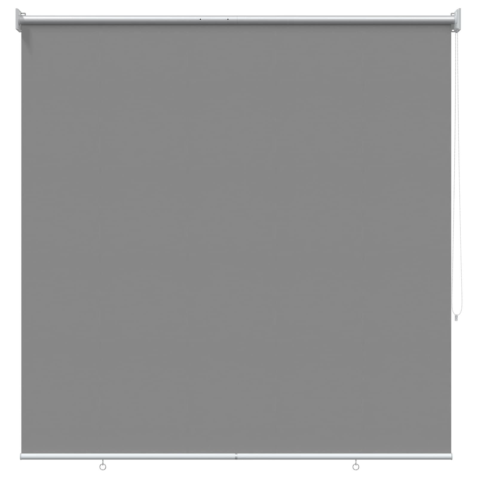 vidaXL Buitenrolgordijn UV-bescherming Lichtgrijs 100 x 230 cm (B x H)