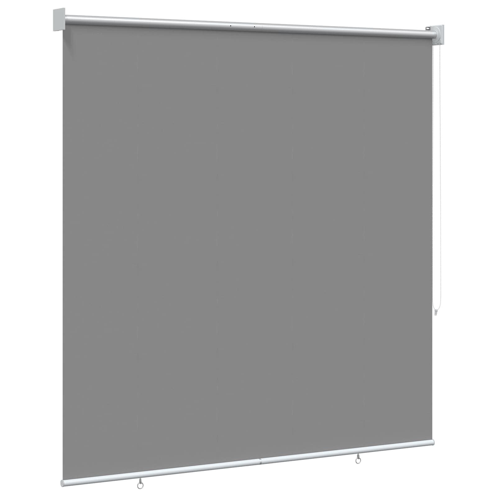vidaXL Buitenrolgordijn UV-bescherming Lichtgrijs 100 x 230 cm (B x H)