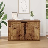 vidaXL Kattenhuis Oudhout 85 x 55 x 50,5 cm Bewerkt hout