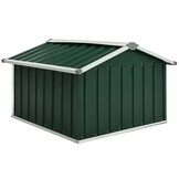 vidaXL Overkapping voor robotmaaier 92x97x63 cm staal groen