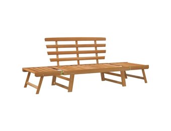 vidaXL Tuinbank 2-in-1 190 cm massief acaciahout