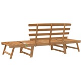 vidaXL Tuinbank 2-in-1 190 cm massief acaciahout
