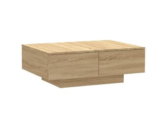 vidaXL Salontafel 90x60x31 cm bewerkt hout sonoma eikenkleurig