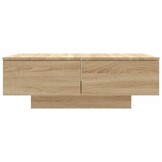 vidaXL Salontafel 90x60x31 cm bewerkt hout sonoma eikenkleurig