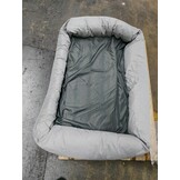 Hondenmand grijs 120x90 cm - wasbaar hondenkussen - waterdicht hondenbed