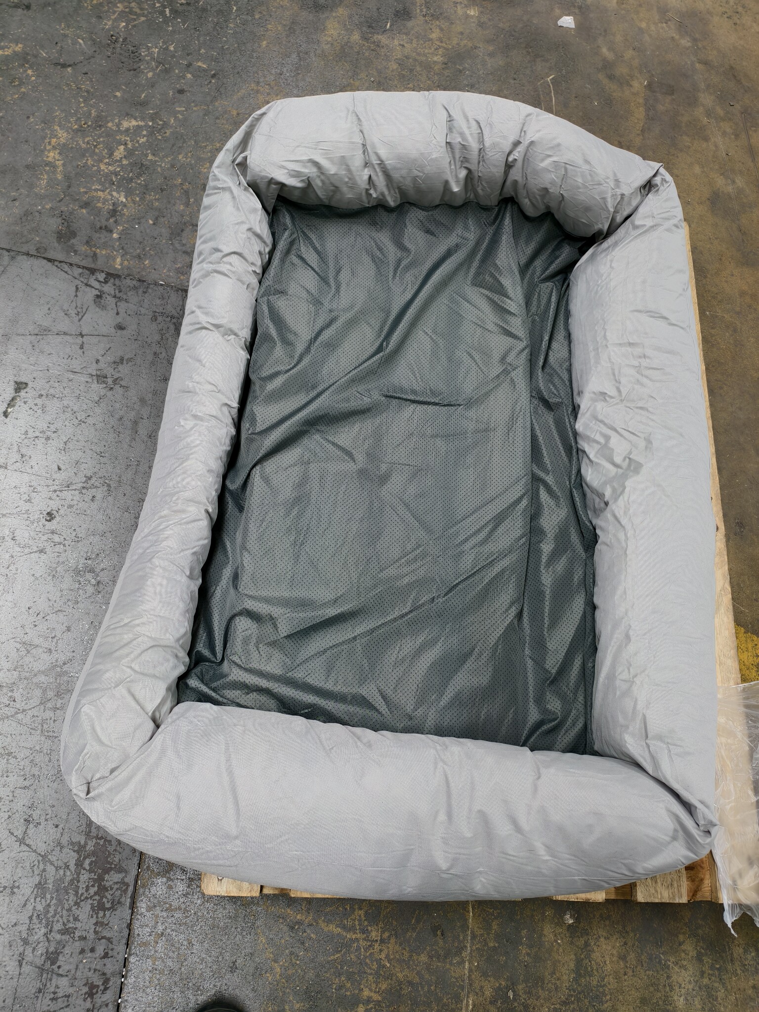 Hondenmand grijs 120x90 cm - wasbaar hondenkussen - waterdicht hondenbed