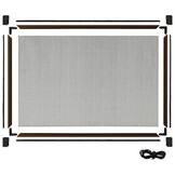 vidaXL Raamhor uitschuifbaar (100-193)x75 cm bruin