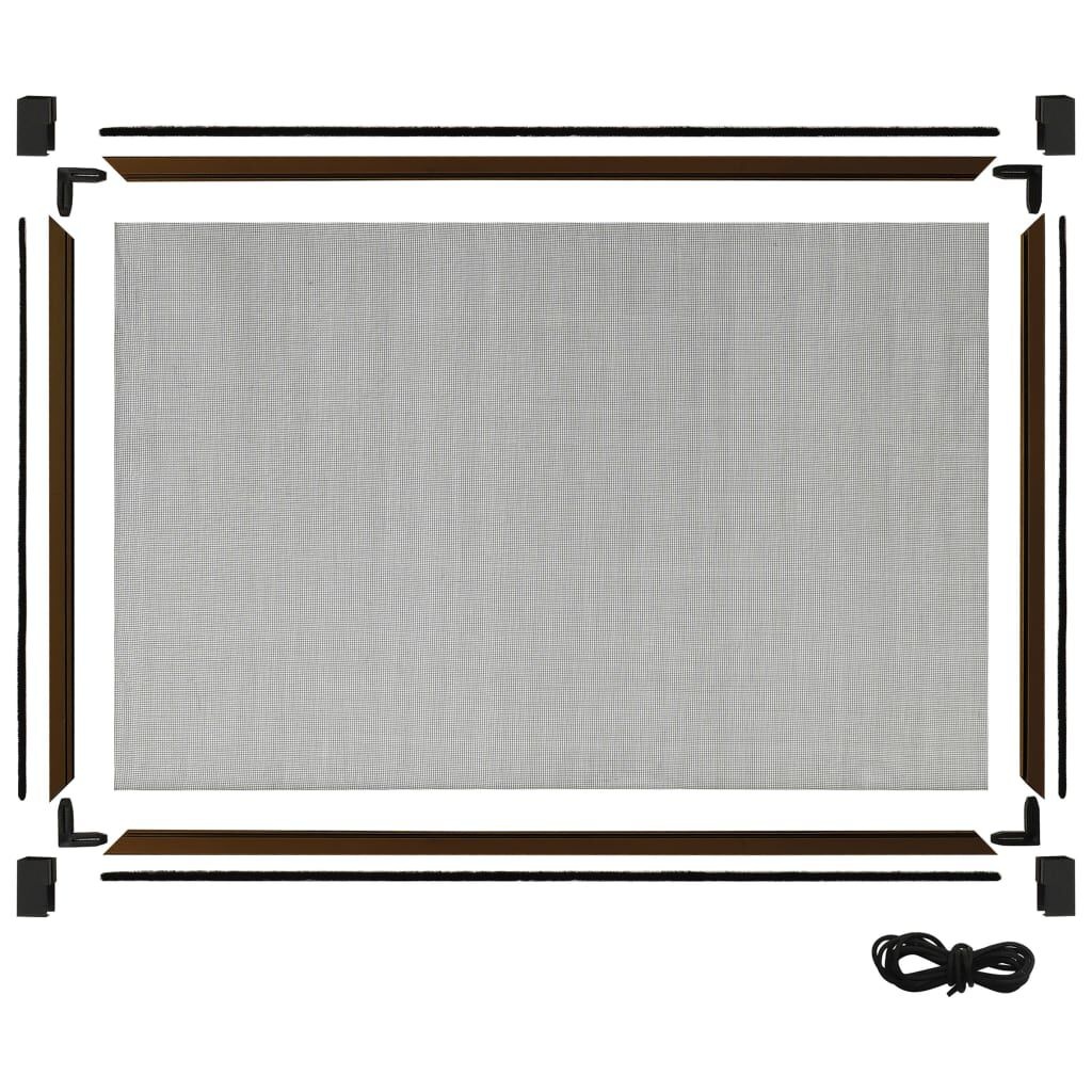 vidaXL Raamhor uitschuifbaar (100-193)x75 cm bruin