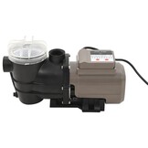 vidaXL Zwembadpomp met timer 0,25 pk 8000 L/u zwart