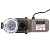 vidaXL Zwembadpomp met timer 0,25 pk 8000 L/u zwart