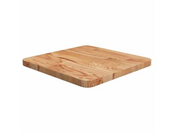 vidaXL Tafelblad vierkant 40x40x2,5cm massief eiken lichtbruin