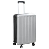 vidaXL Koffer met slot Zilver 43 x 27 x 66 cm ABS Kunststof