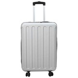 vidaXL Koffer met slot Zilver 43 x 27 x 66 cm ABS Kunststof