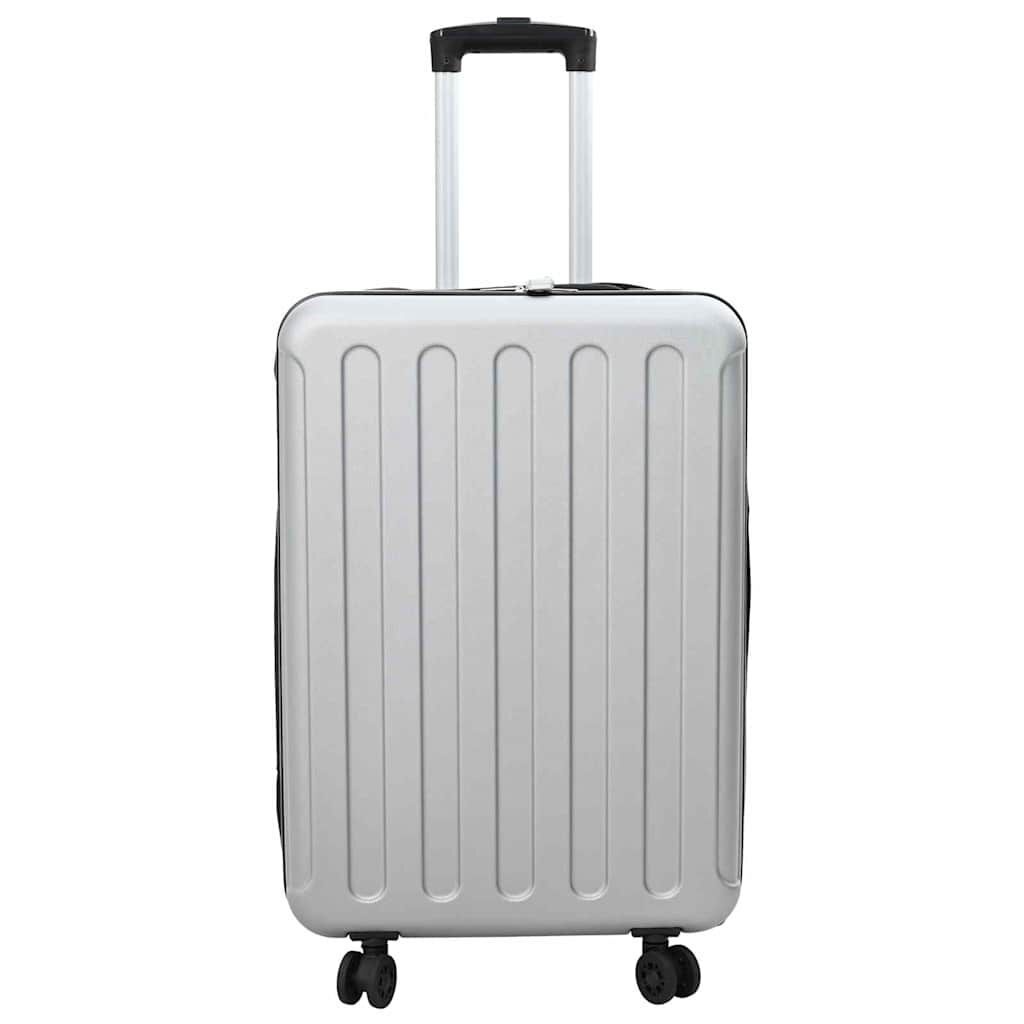 vidaXL Koffer met slot Zilver 43 x 27 x 66 cm ABS Kunststof