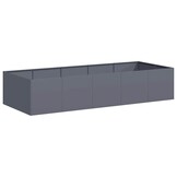 vidaXL Plantenbak 200x80x40 cm staal antracietkleurig