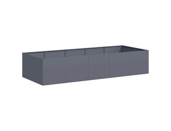 vidaXL Plantenbak 200x80x40 cm staal antracietkleurig