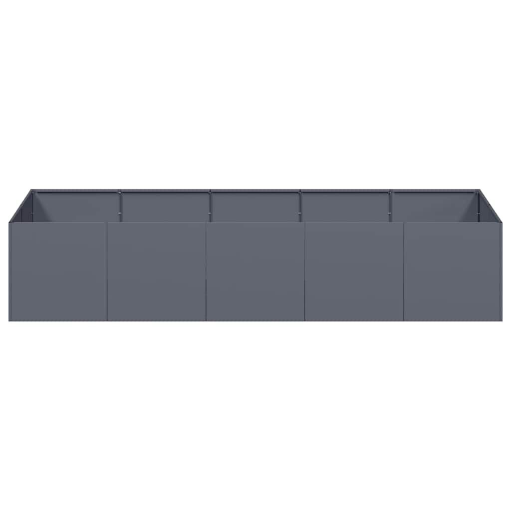 vidaXL Plantenbak 200x80x40 cm staal antracietkleurig