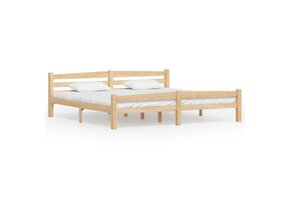 vidaXL Massief Grenenhouten Bedframe 200x200 cm - 54% Korting!