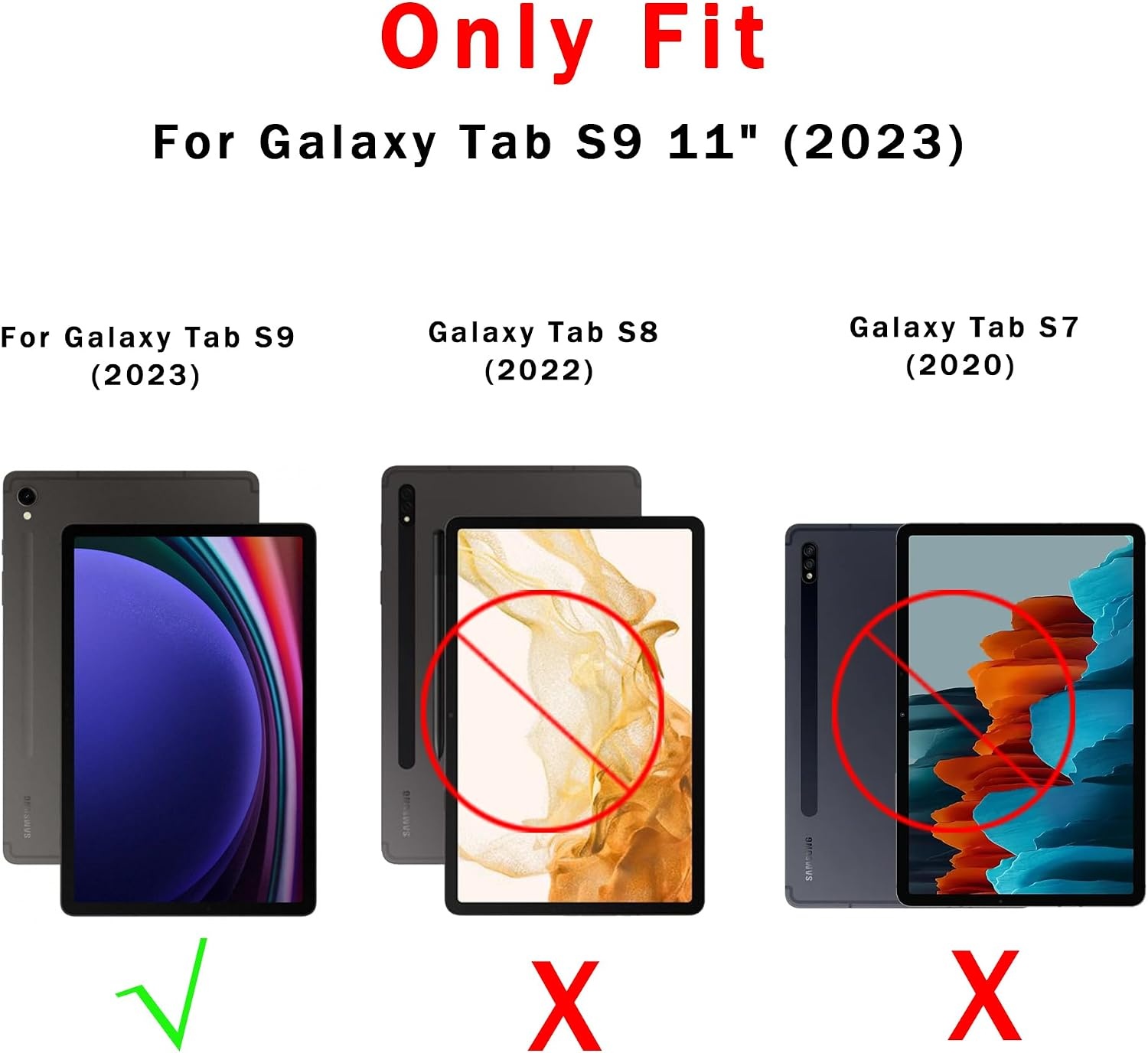 Toetsenbordhoes Samsung Galaxy Tab S9 11 inch met Trackpad, Verlichting, QWERTZ, S Pen Houder, Magnetisch, Afneembaar & Verstelbare Standaard