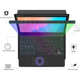 Toetsenbordhoes Samsung Galaxy Tab S9 11 inch met Trackpad, Verlichting, QWERTZ, S Pen Houder, Magnetisch, Afneembaar & Verstelbare Standaard